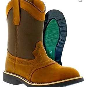 Itasca Buckaroo Brown boot, kids sz 13